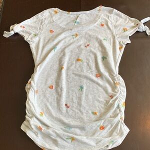 All Maternity 3/$10  Maternity Grey Heather print Shirt Size S